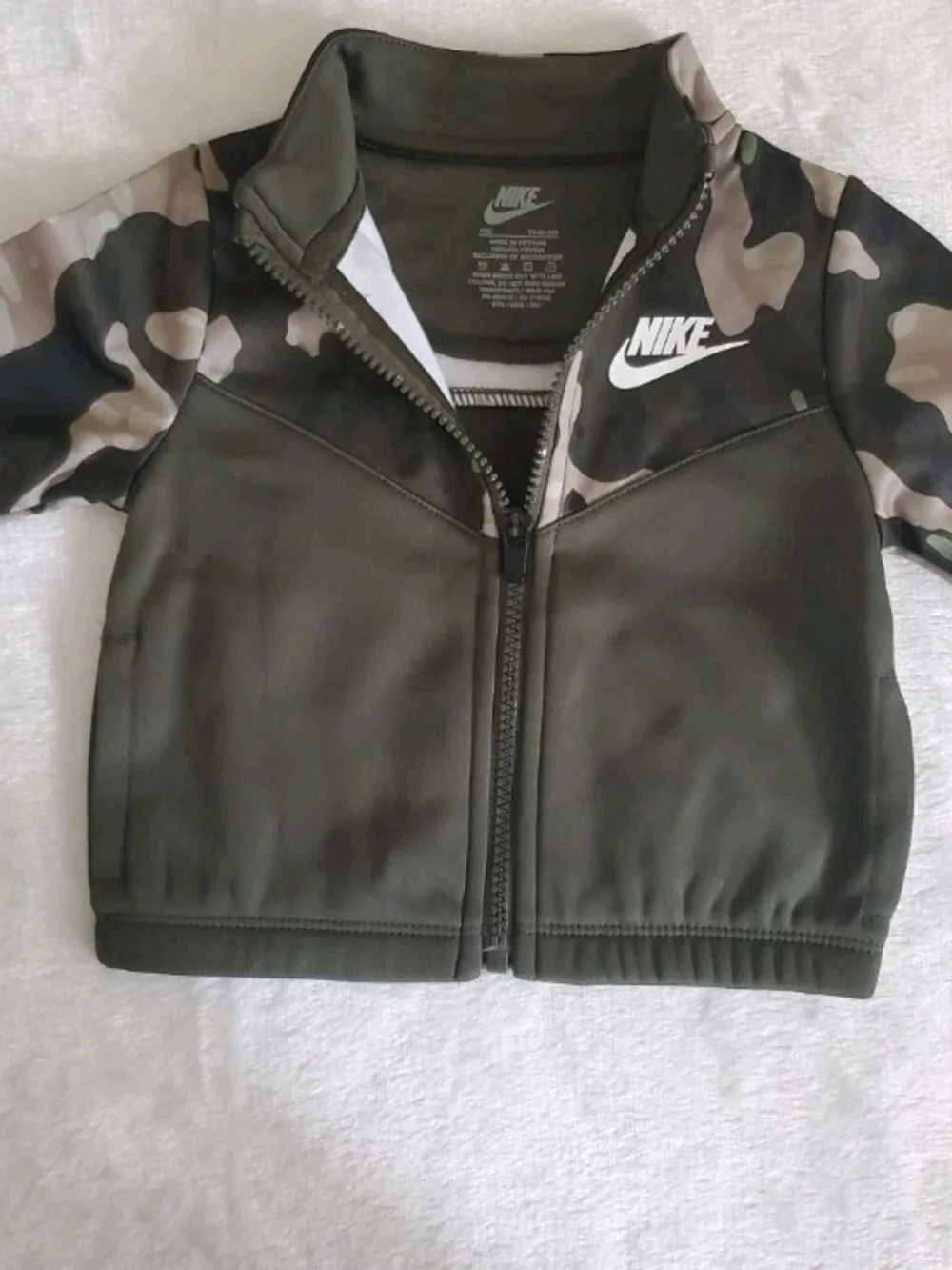Nike Kids Olive Green Camo Tracksuit